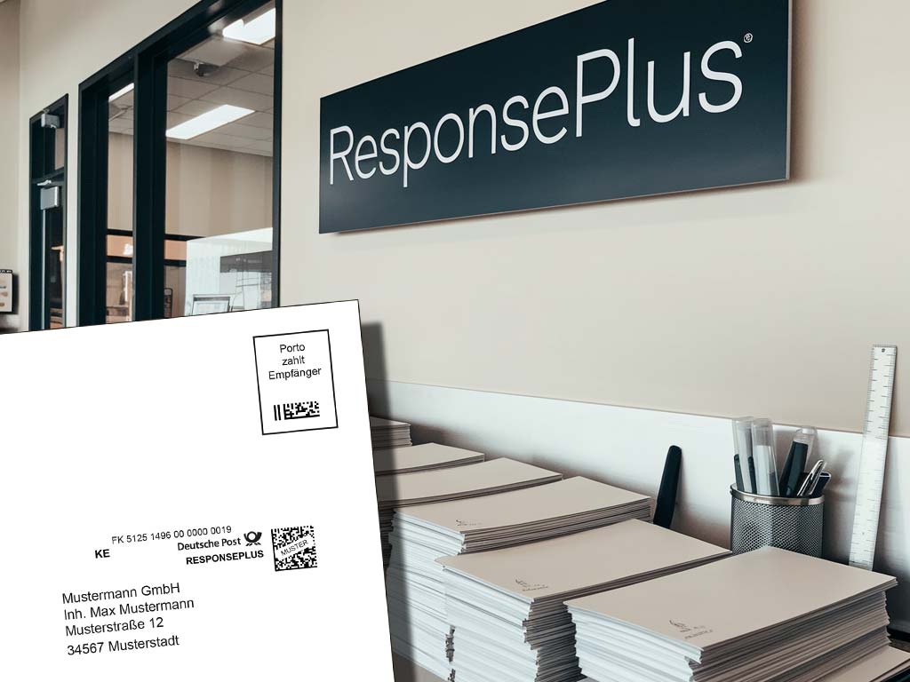 Druckerei für Ihre Resposneplus-Umschläge