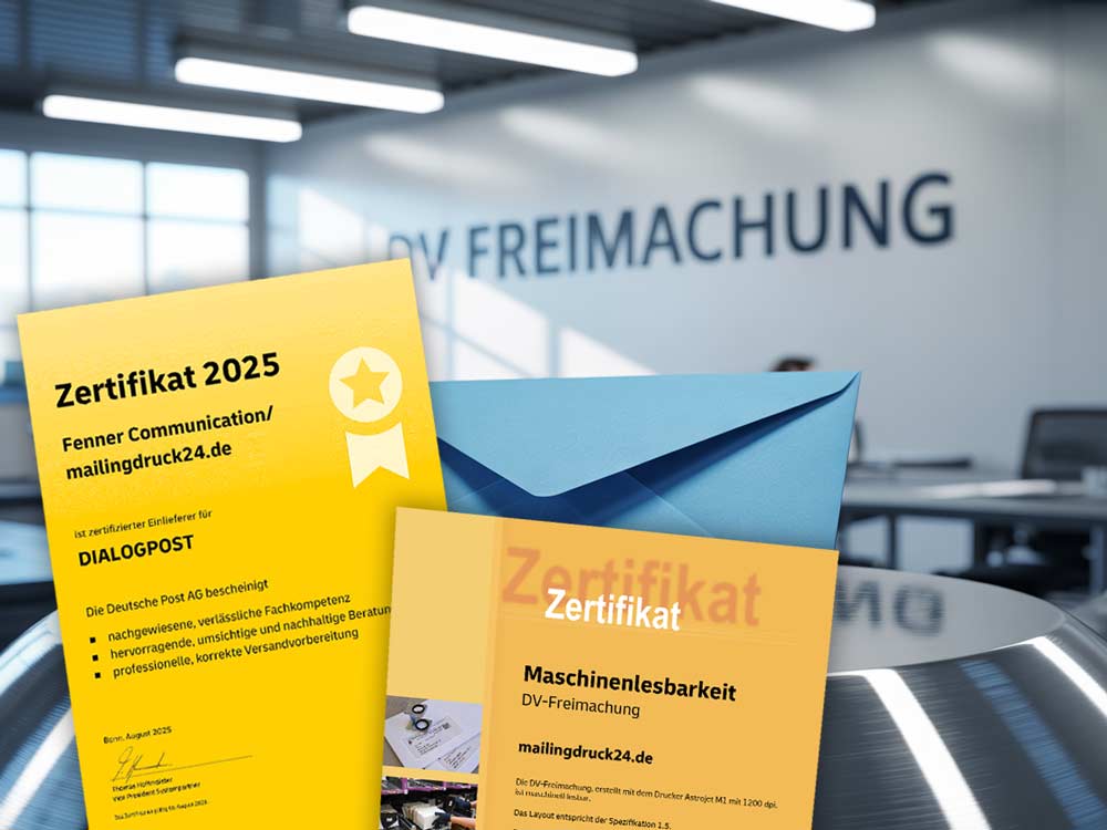 Mailingdruck24 ist Ihr Partner für DV-Freimachung