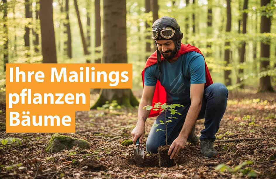 Ihre Mailings pflanzen Bäume - wir kaufen und pflanzen Bäume gemeinsam mit den Baumpaten Thüringen