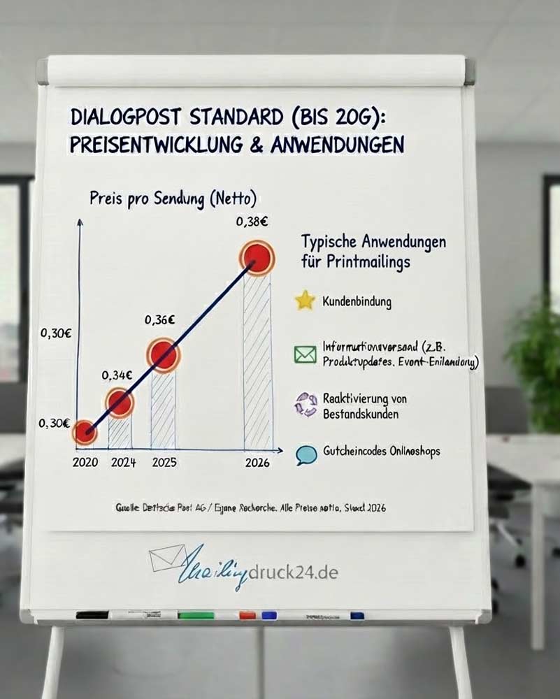Die Preise für Dialogpost steigen 2026 nur moderat